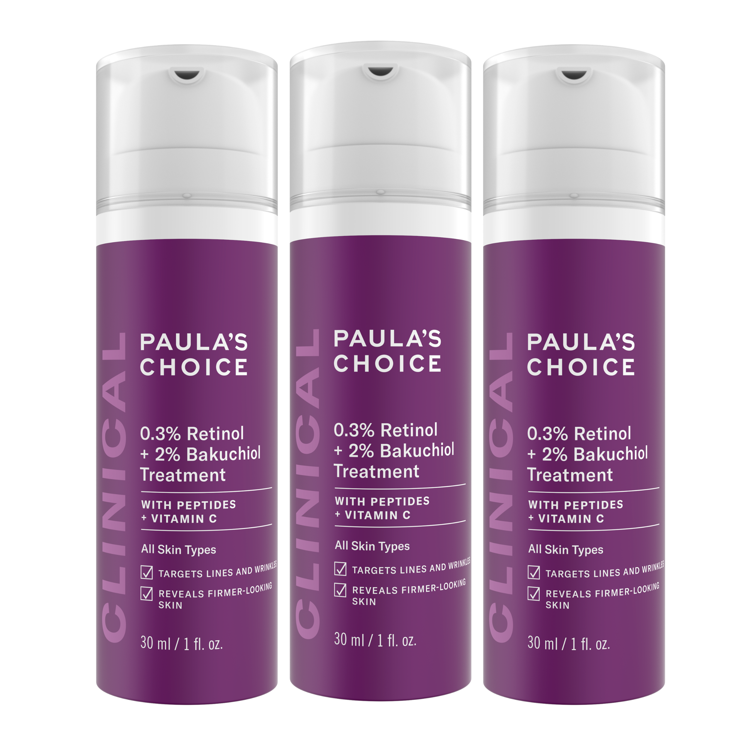 【生日慶囤貨組】0.3%A醇+2%補骨脂酚精華乳30ml(三入組)