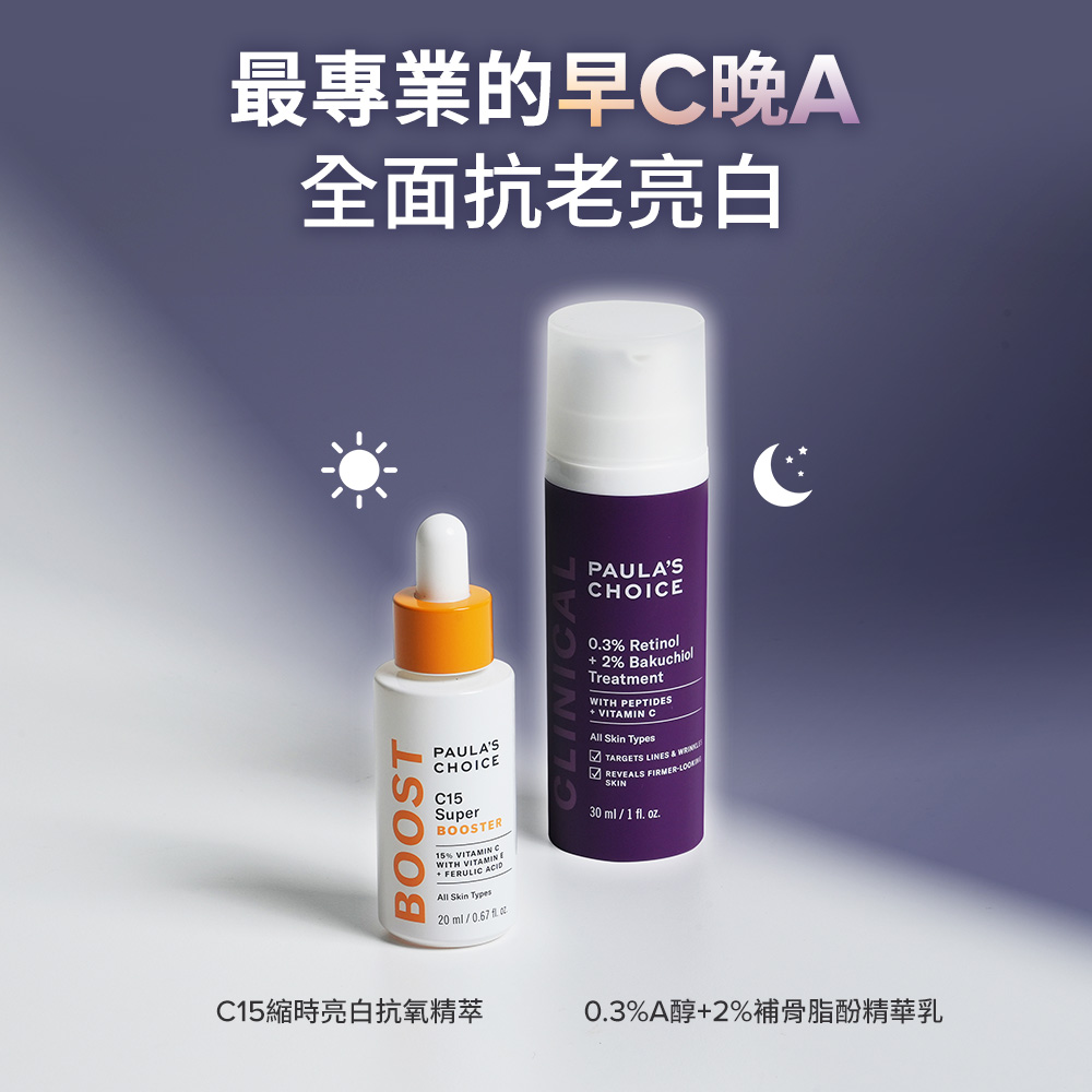 最專業的早C晚A全面抗老亮白